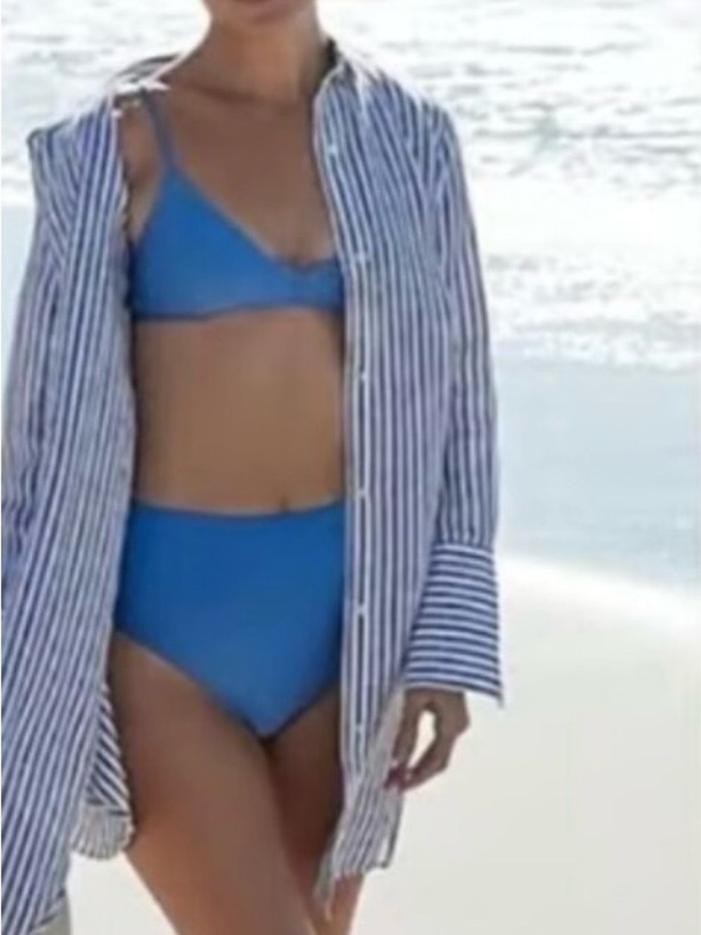 J.Crew Linen Cotton Shirt Tunic Beach Cover-Up Size Small